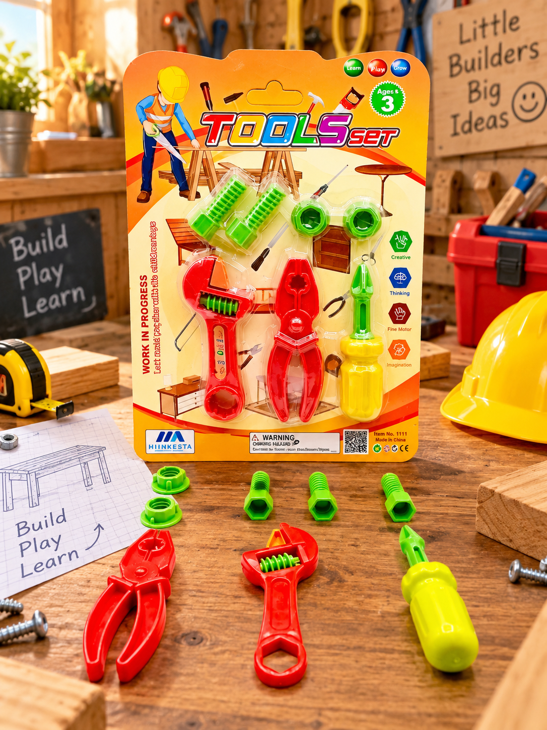 Small Carpenter Tools Card Set