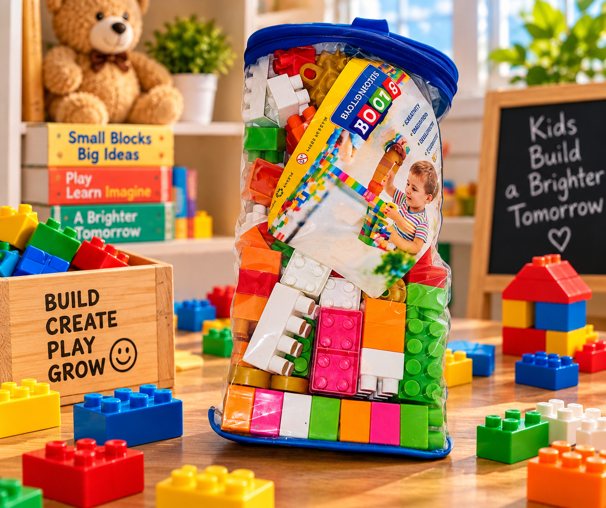 60-Piece Building Blocks Bag