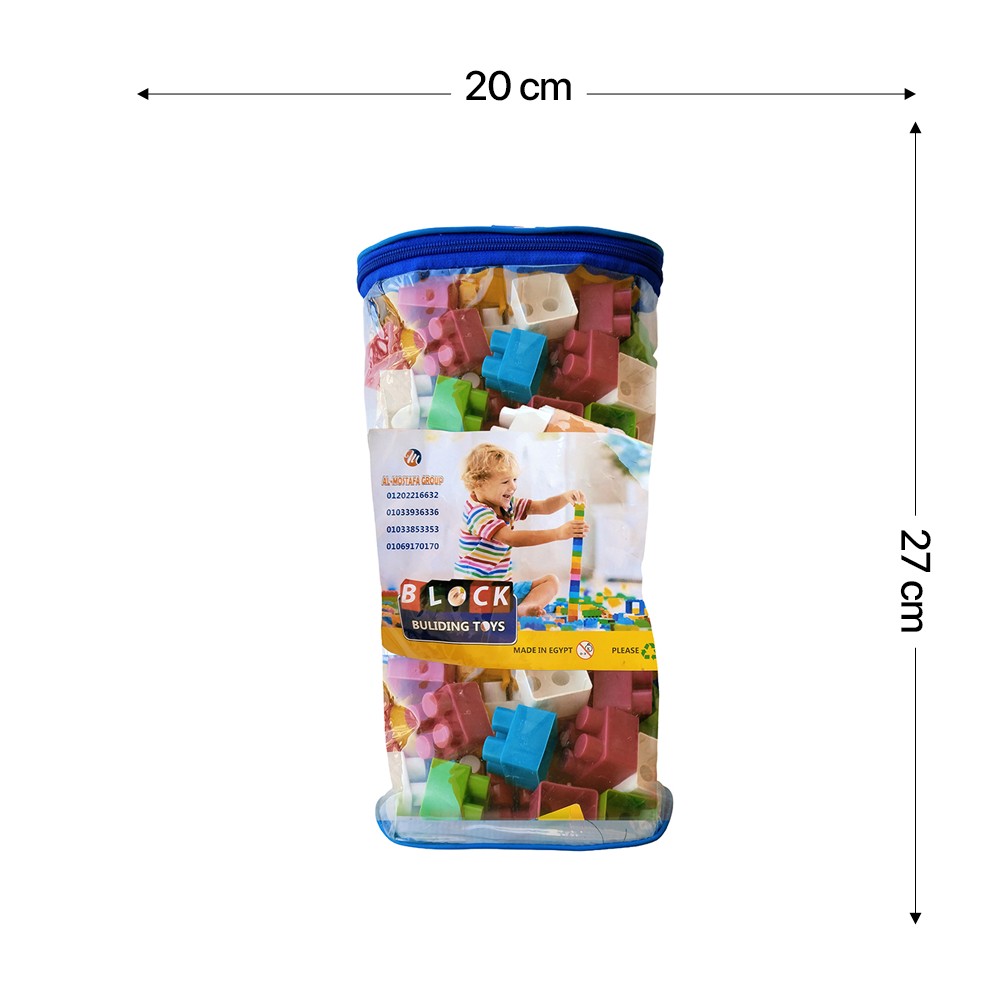60-Piece Building Blocks Bag