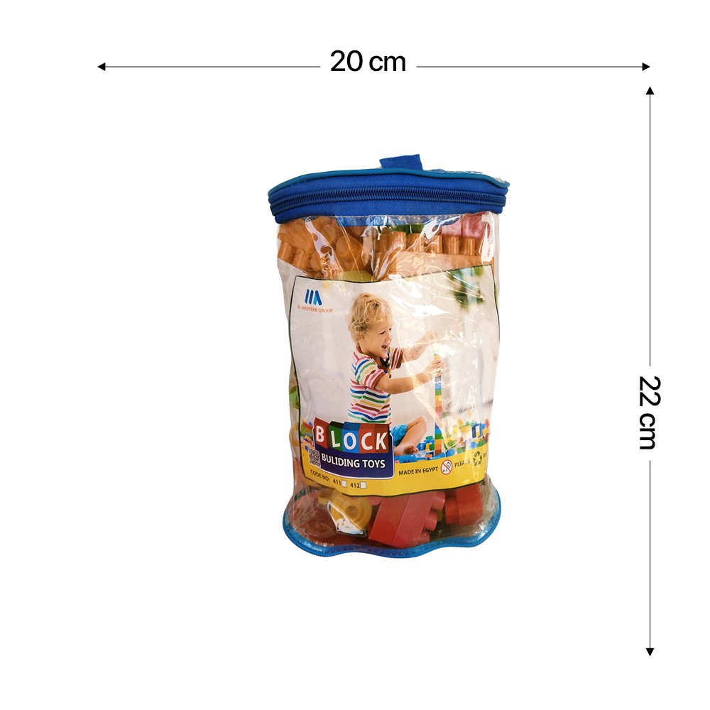 50-Piece Building Blocks Bag