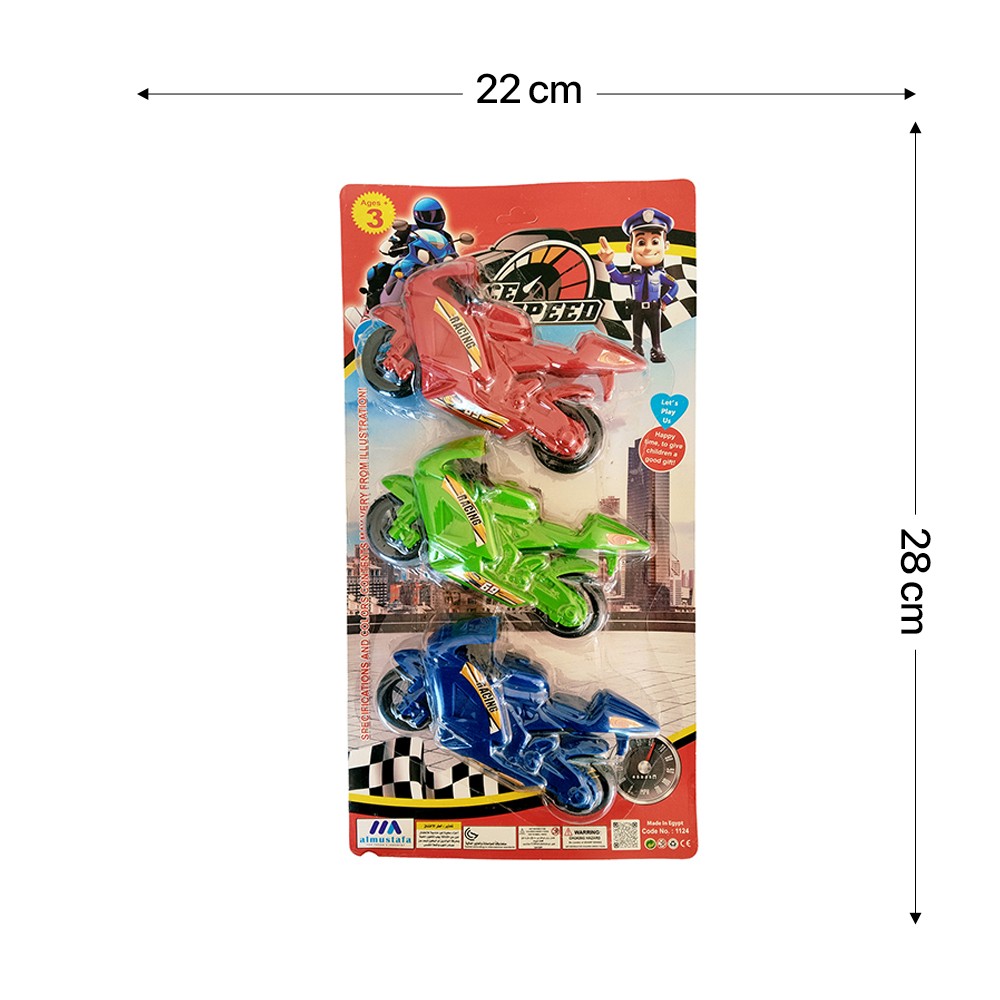 3-Piece Motorcycle Card Set