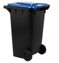 Black Basket with Blue Lid