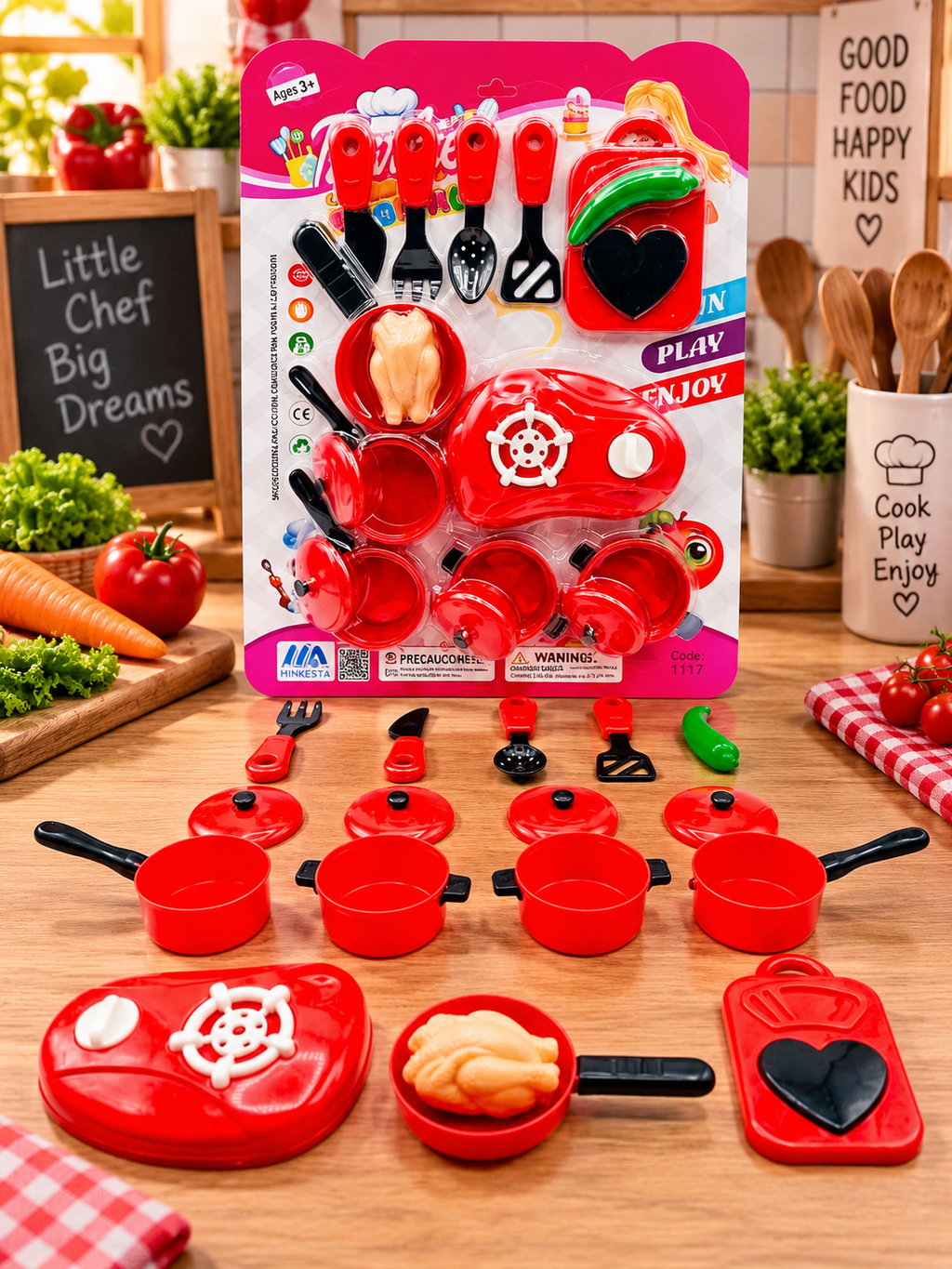 Large Chicken Kitchen Card Set
