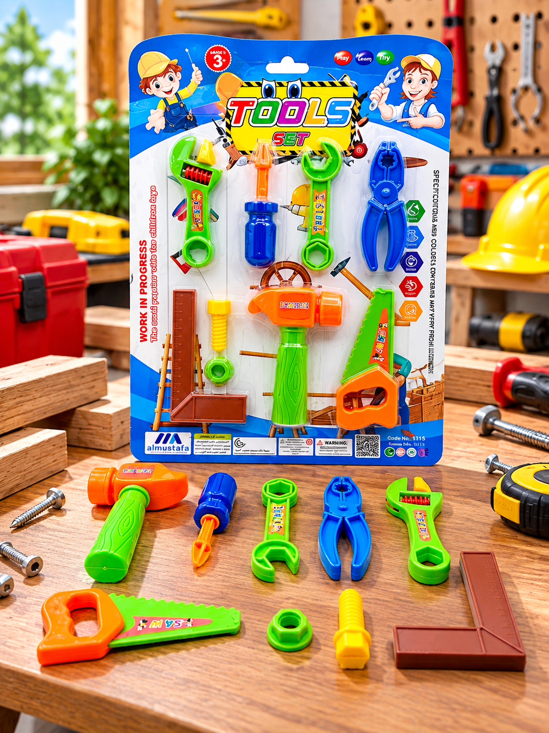 Medium Carpenter Tools Card Set