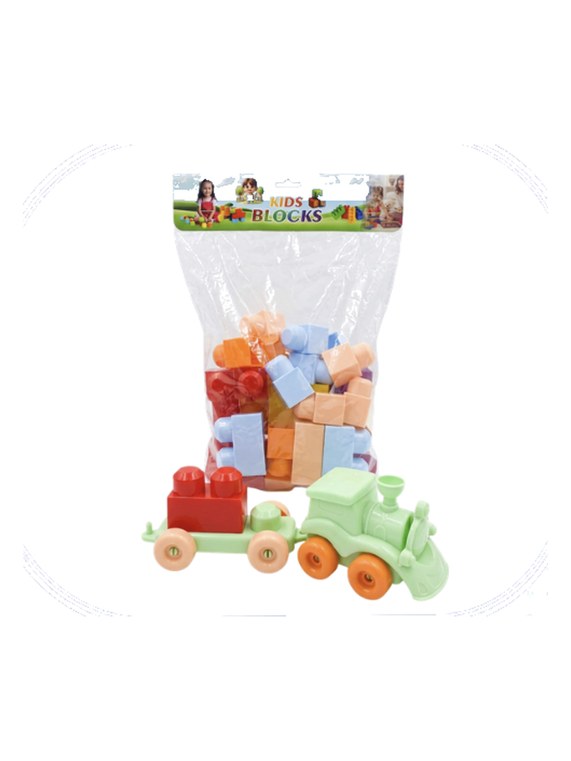 Train Building Blocks Bag